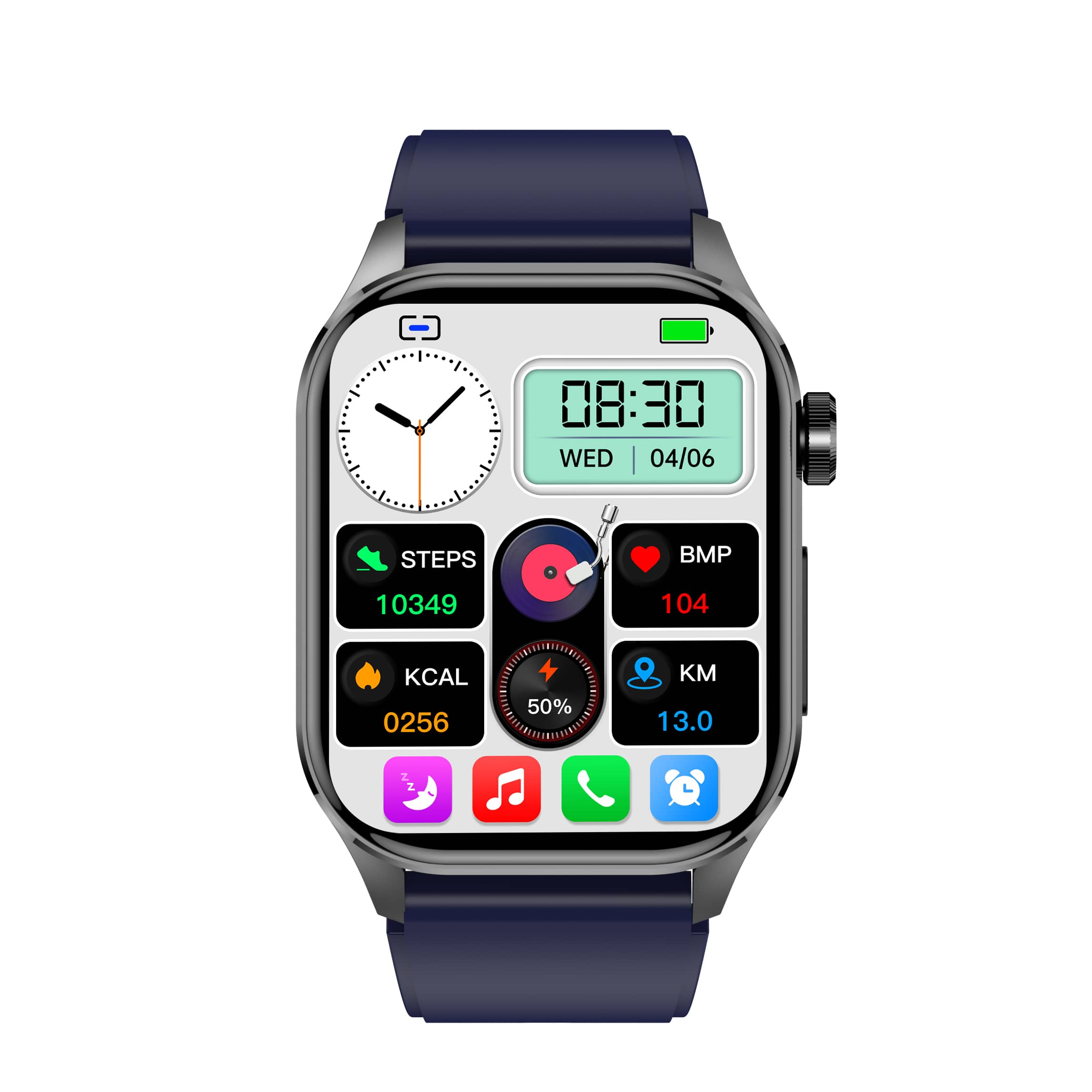 Suga580 ECG/EKG Blood Sugar Blood Pressure Call Intelligent Health Management Smart Watch
