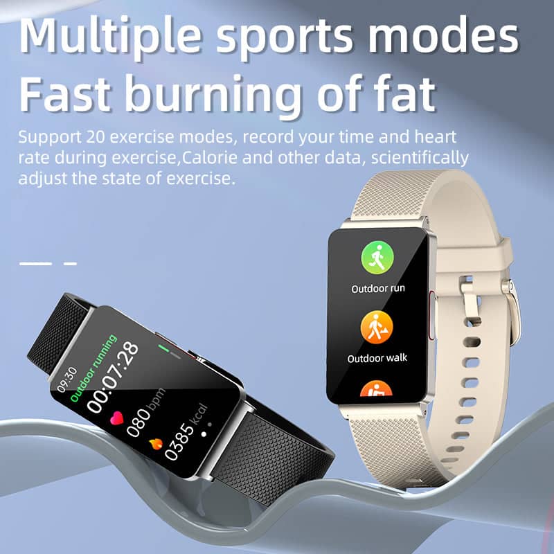 Suga80 One-click Blood Glucose Blood Pressure Sleep Heart Rate Measurement Sports Smart Bracelet