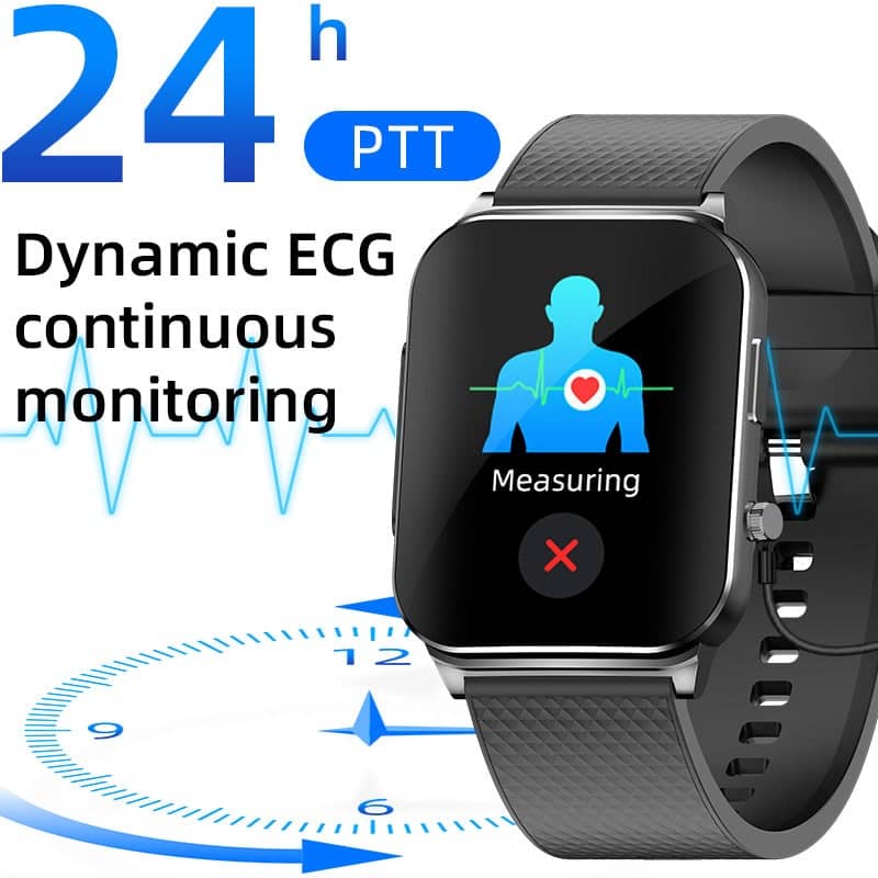 Suga03 PTT Dynamic ECG Blood Glucose Heart Rate Blood Pressure Monitoring Smart Watch