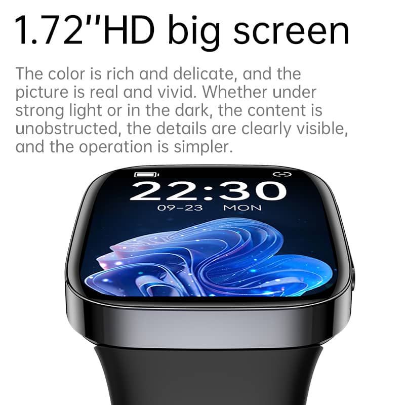 Suga08 Blood Sugar Blood Pressure Blood Oxygen Monitoring High Appearance Level Bluetooth Call Smart Watch