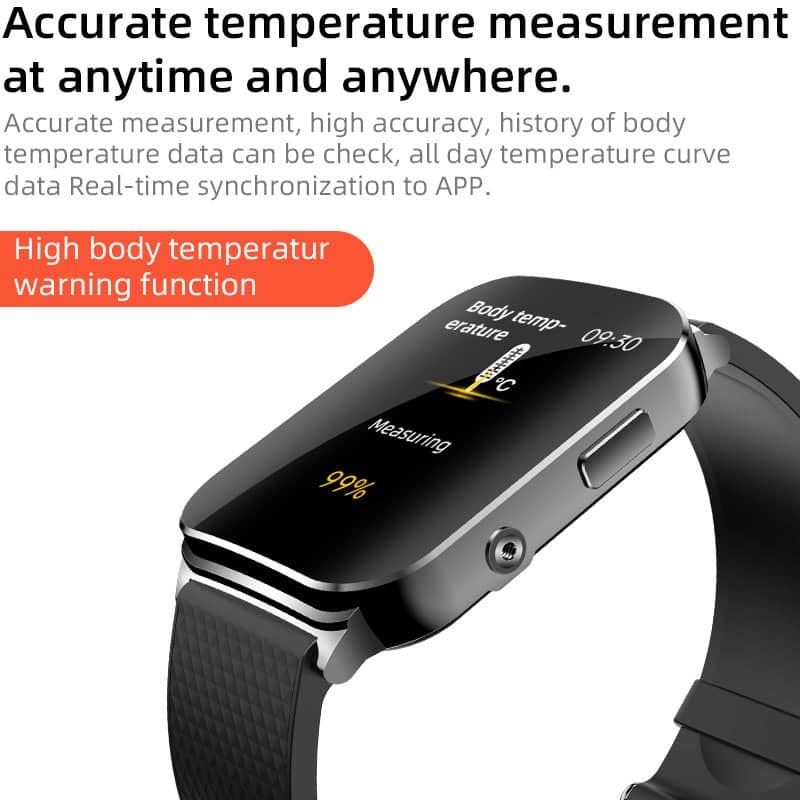 Suga03 PTT Dynamic ECG Blood Glucose Heart Rate Blood Pressure Monitoring Smart Watch