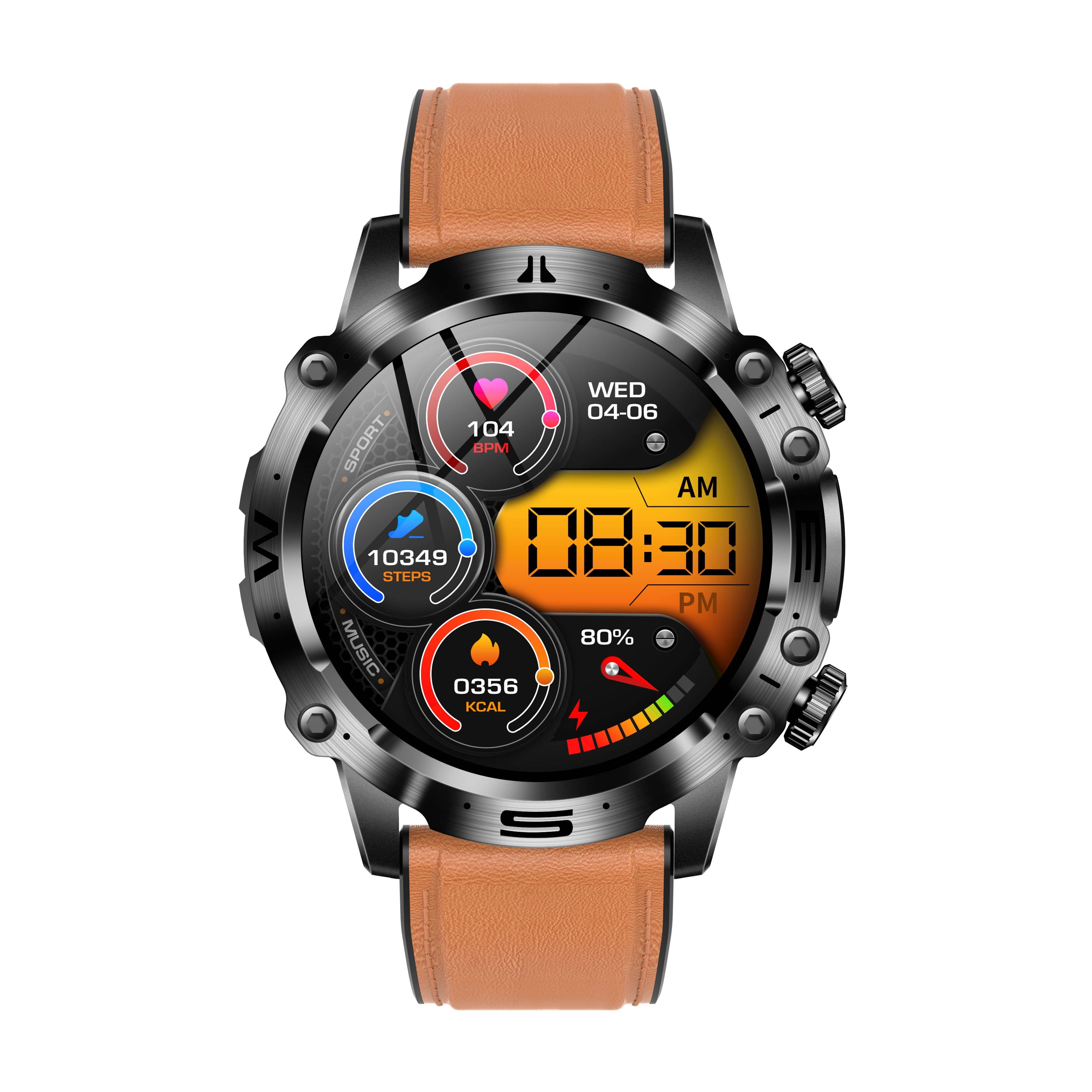 Suga48 Hige-end ECG/EKG Blood Glucose Blood Pressure Health HD Sports Call Smart Watch