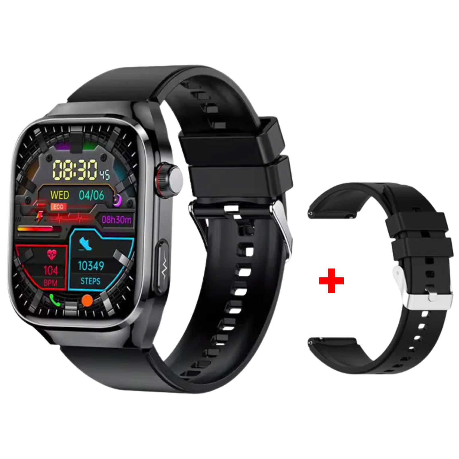 Sugafit® Lifetrack Ultra - Lipid uric Acid ECG/EKG Blood Sugar Blood Pressure Health Management Smart Watch