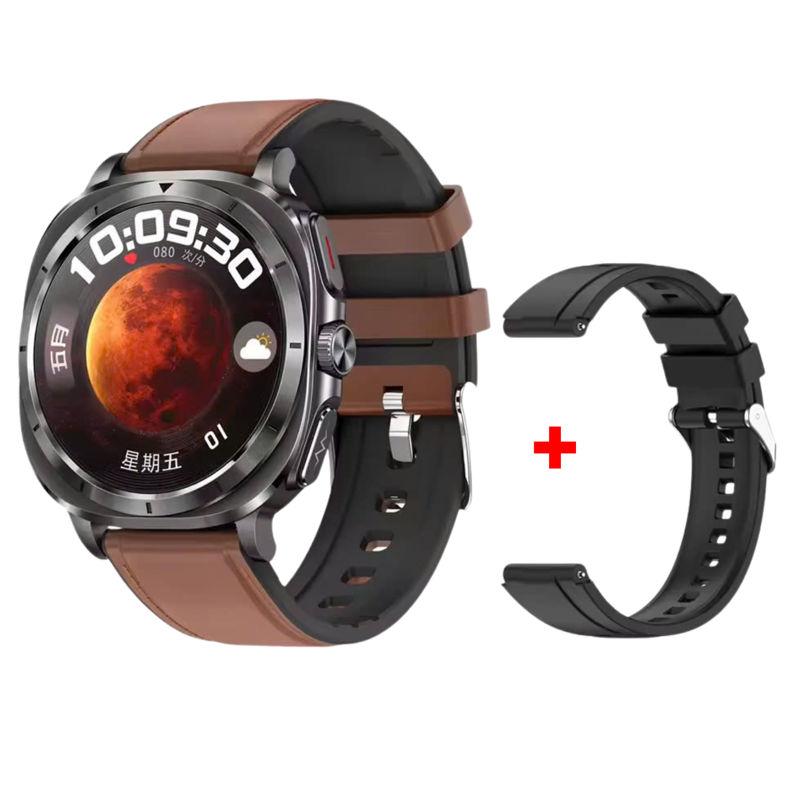 Sugafit® Fettle - Smart Watch 1.43inch Amoled ECG Health Monitoring Voice Assistant SOS Outdoor Sports Fitness Tracker