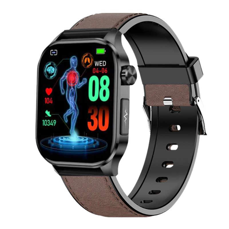 Suga580 ECG/EKG Blood Sugar Blood Pressure Call Intelligent Health Management Smart Watch