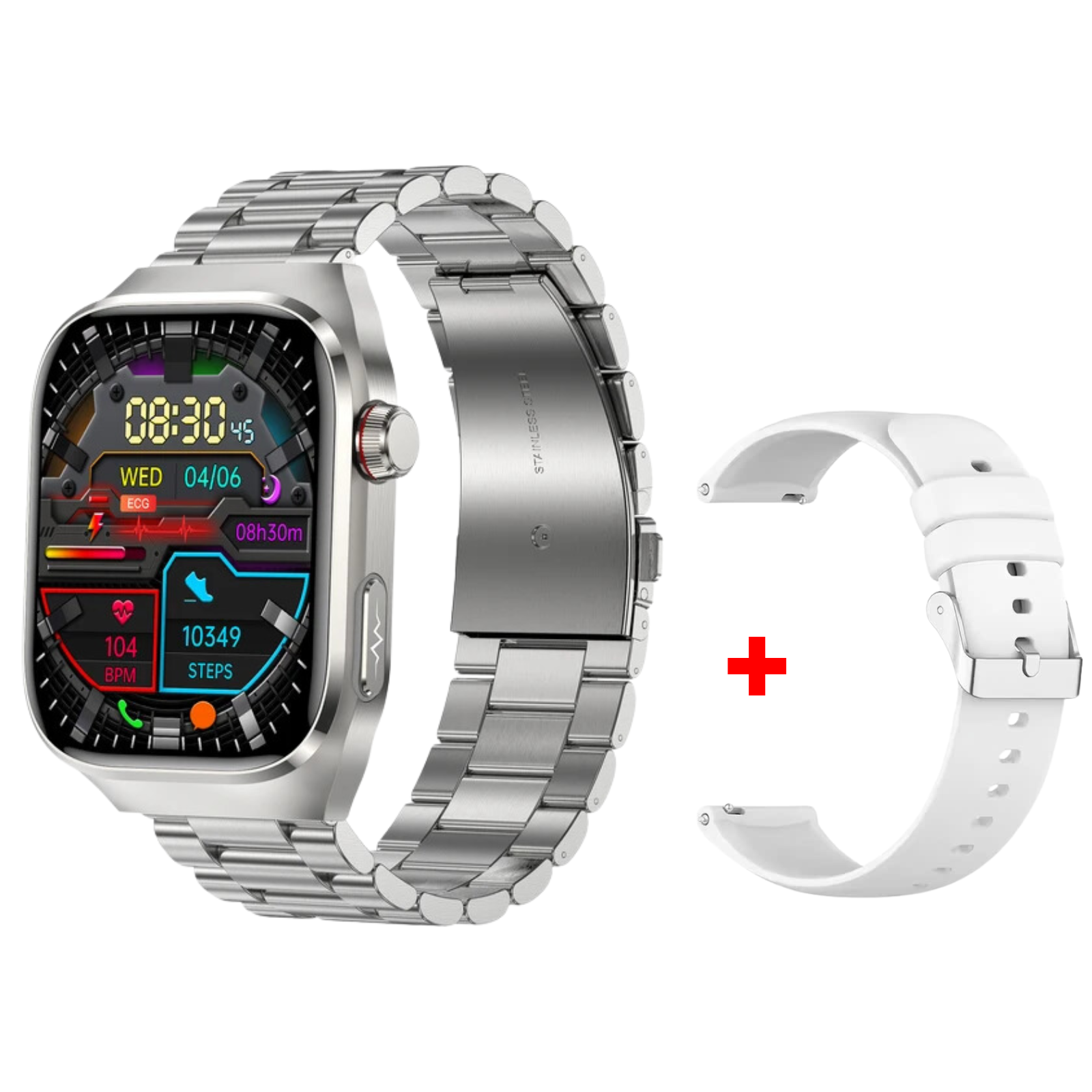 Sugafit® Lifetrack Ultra - Lipid uric Acid ECG/EKG Blood Sugar Blood Pressure Health Management Smart Watch