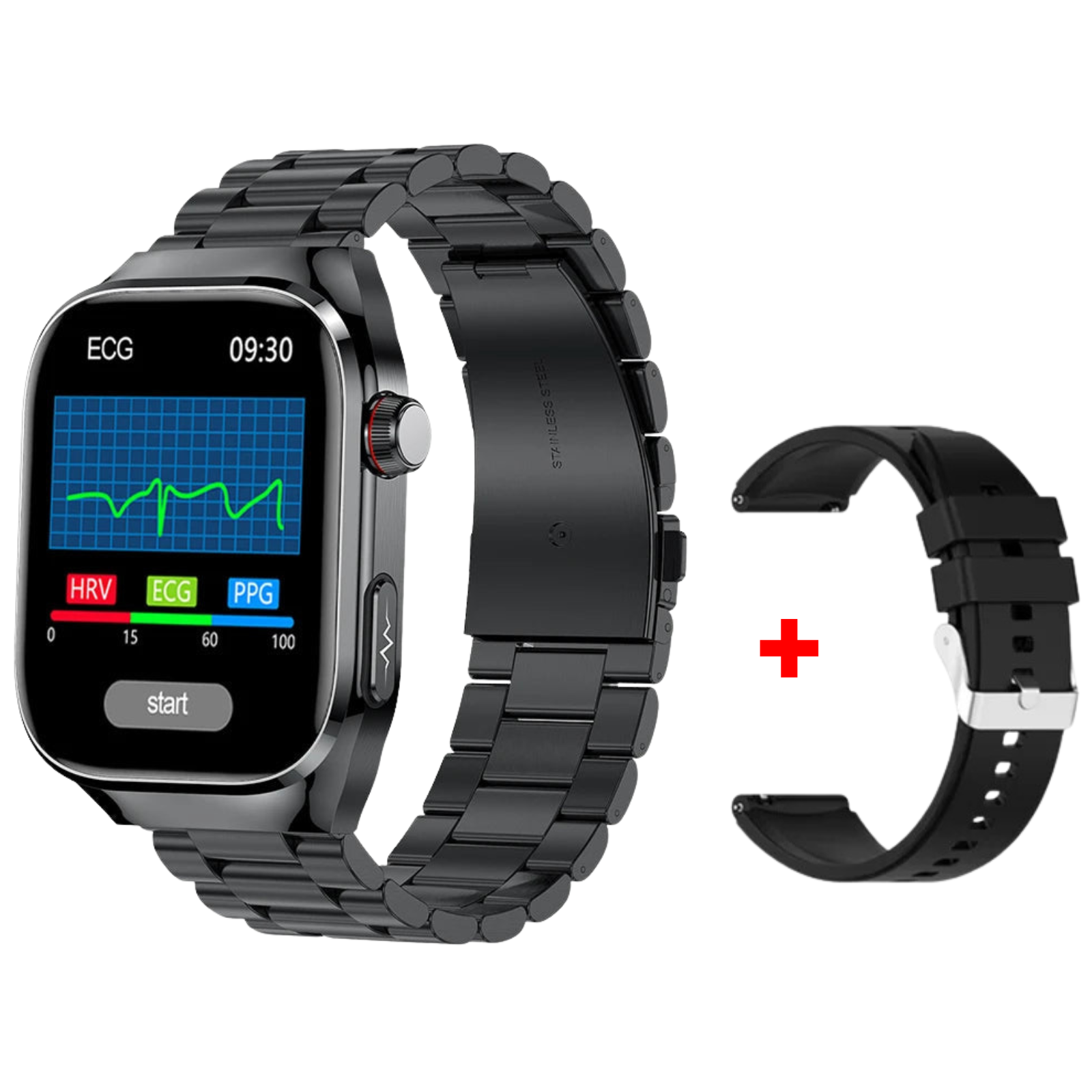 Sugafit® Lifetrack Ultra - Lipid uric Acid ECG/EKG Blood Sugar Blood Pressure Health Management Smart Watch