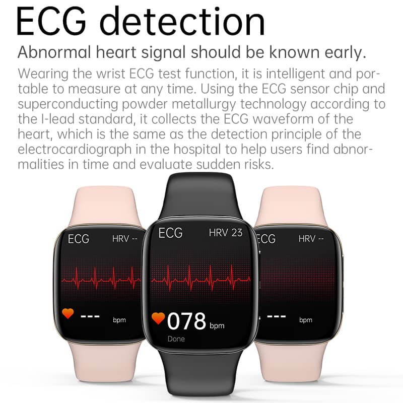 Suga08 Blood Sugar Blood Pressure Blood Oxygen Monitoring High Appearance Level Bluetooth Call Smart Watch