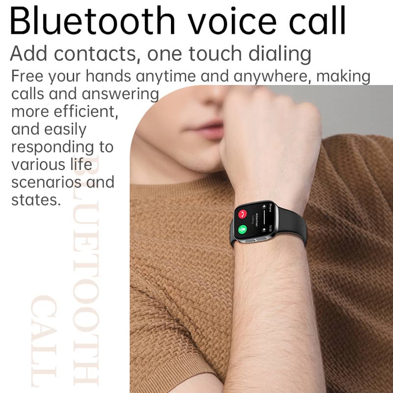 Suga08 Blood Sugar Blood Pressure Blood Oxygen Monitoring High Appearance Level Bluetooth Call Smart Watch