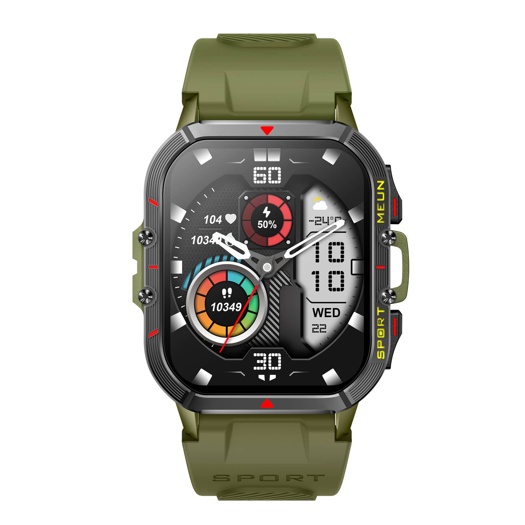 Suga56 Anti Drop Waterproof and Dust-proof Cold Resistant Military Sports Blood Glucose Heart Rate Monitor Health Smart Watch