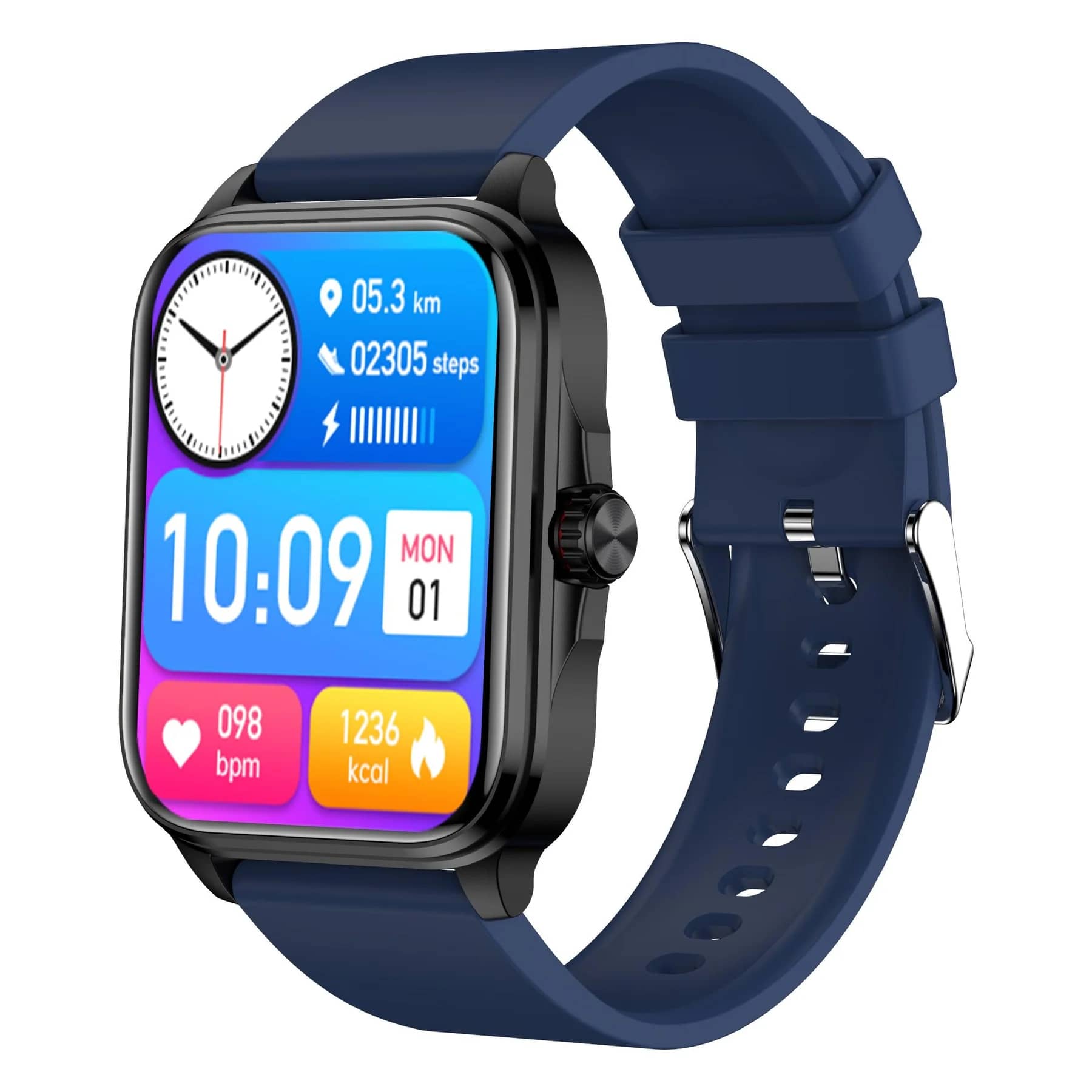 Suga90 Large 1.91-inch Full-touch Screen Non-invasive Blood Glucose Fashion Health Smart Watch