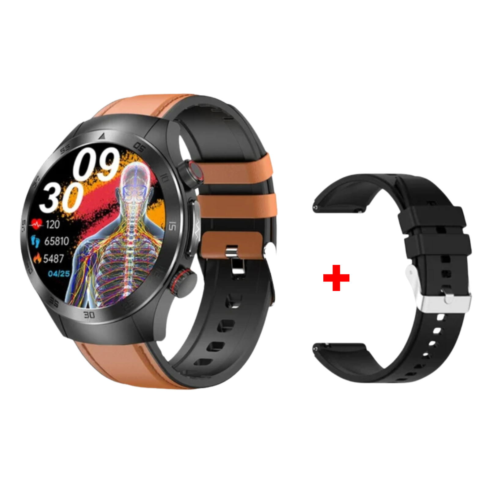 Sugafit® HealthWave Max - Best Medical Diagnosis Smart Watch, Blood Lipids Uric Acid Blood Glucose watch, ECG+PPG Fitness Tracker