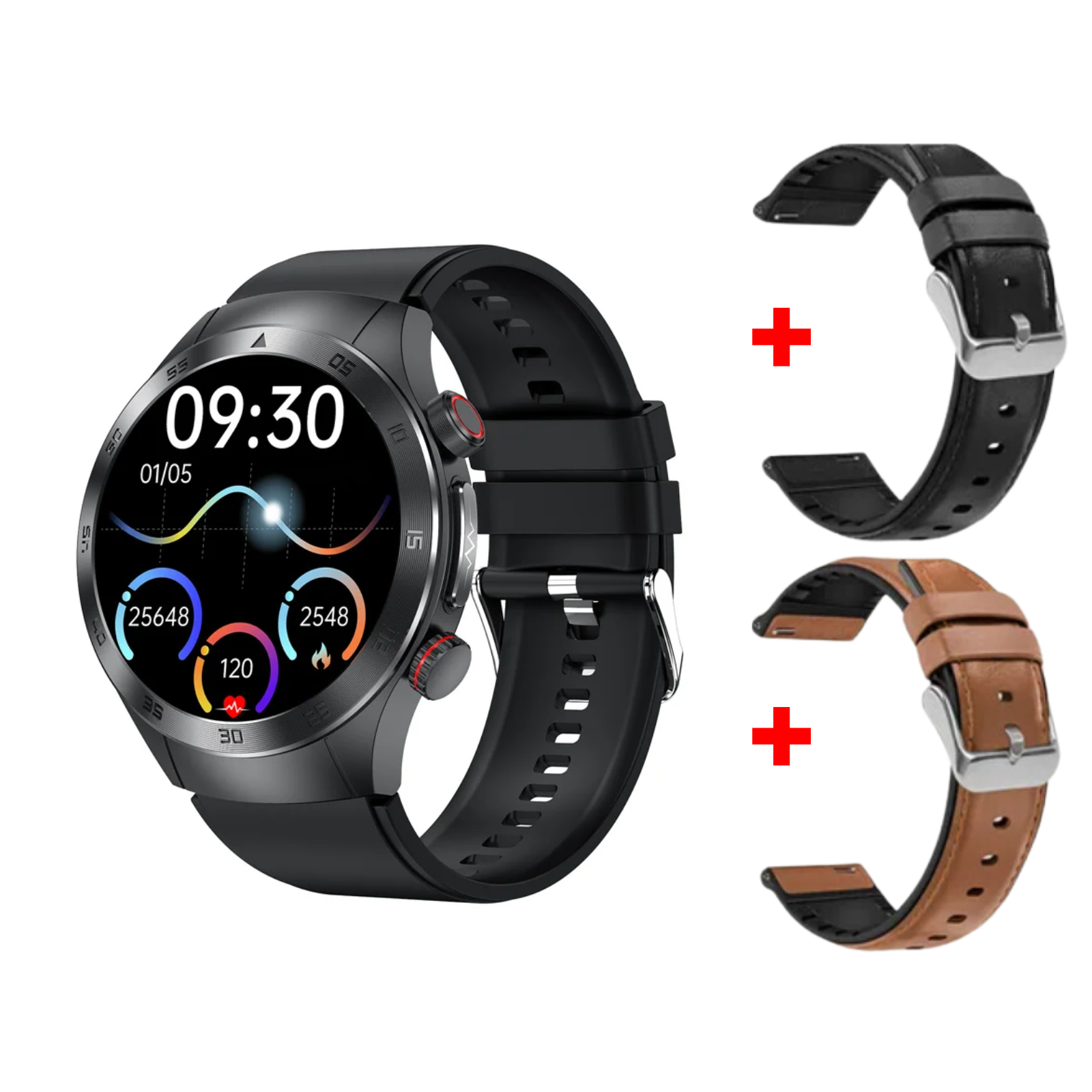 Sugafit® HealthWave Max - Best Medical Diagnosis Smart Watch, Blood Lipids Uric Acid Blood Glucose watch, ECG+PPG Fitness Tracker