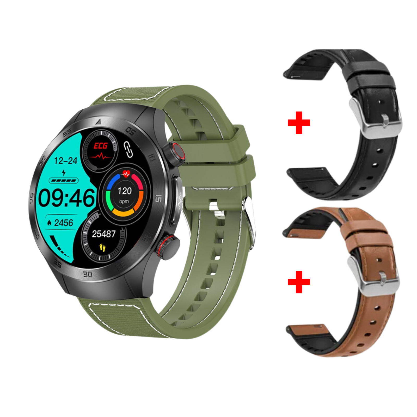 Sugafit® HealthWave Max - Best Medical Diagnosis Smart Watch, Blood Lipids Uric Acid Blood Glucose watch, ECG+PPG Fitness Tracker