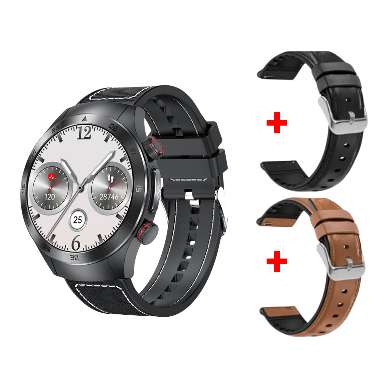 Sugafit® HealthWave Max - Best Medical Diagnosis Smart Watch, Blood Lipids Uric Acid Blood Glucose watch, ECG+PPG Fitness Tracker