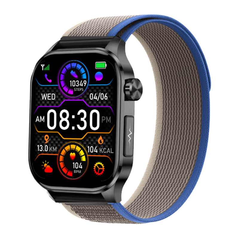 Suga580 ECG/EKG Blood Sugar Blood Pressure Call Intelligent Health Management Smart Watch