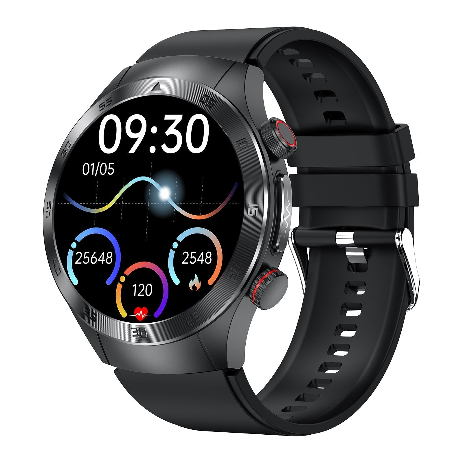 Sugafit® HealthWave Max - Best Medical Diagnosis Smart Watch, Blood Lipids Uric Acid Blood Glucose watch, ECG+PPG Fitness Tracker