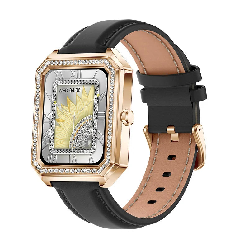 Sugafit® Aquamarine - Smart Watch Ladies Bluetooth Call Health Monitor Blood Pressure Fitness Tracker For Women