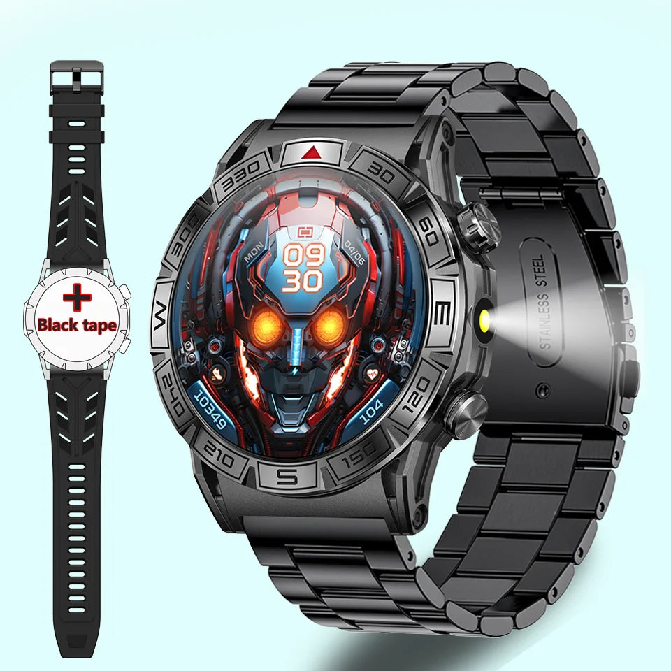 Sugafit® Shield - Smart Watch Men Altitude Compass GPS Sports 1ATM Waterproof Watch Bluetooth Talk SmartWatches
