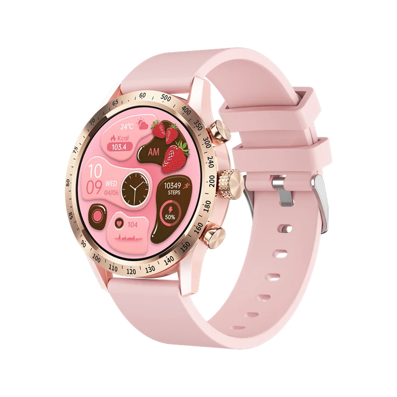 Sugafit® HT20 - Smart Watch Women Fashion 1.28inch Amoled Bluetooth Call AI Voice Health