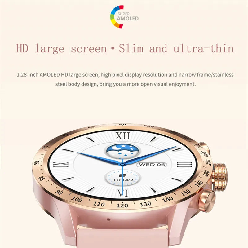 Sugafit® HT20 - Smart Watch Women Fashion 1.28inch Amoled Bluetooth Call AI Voice Health