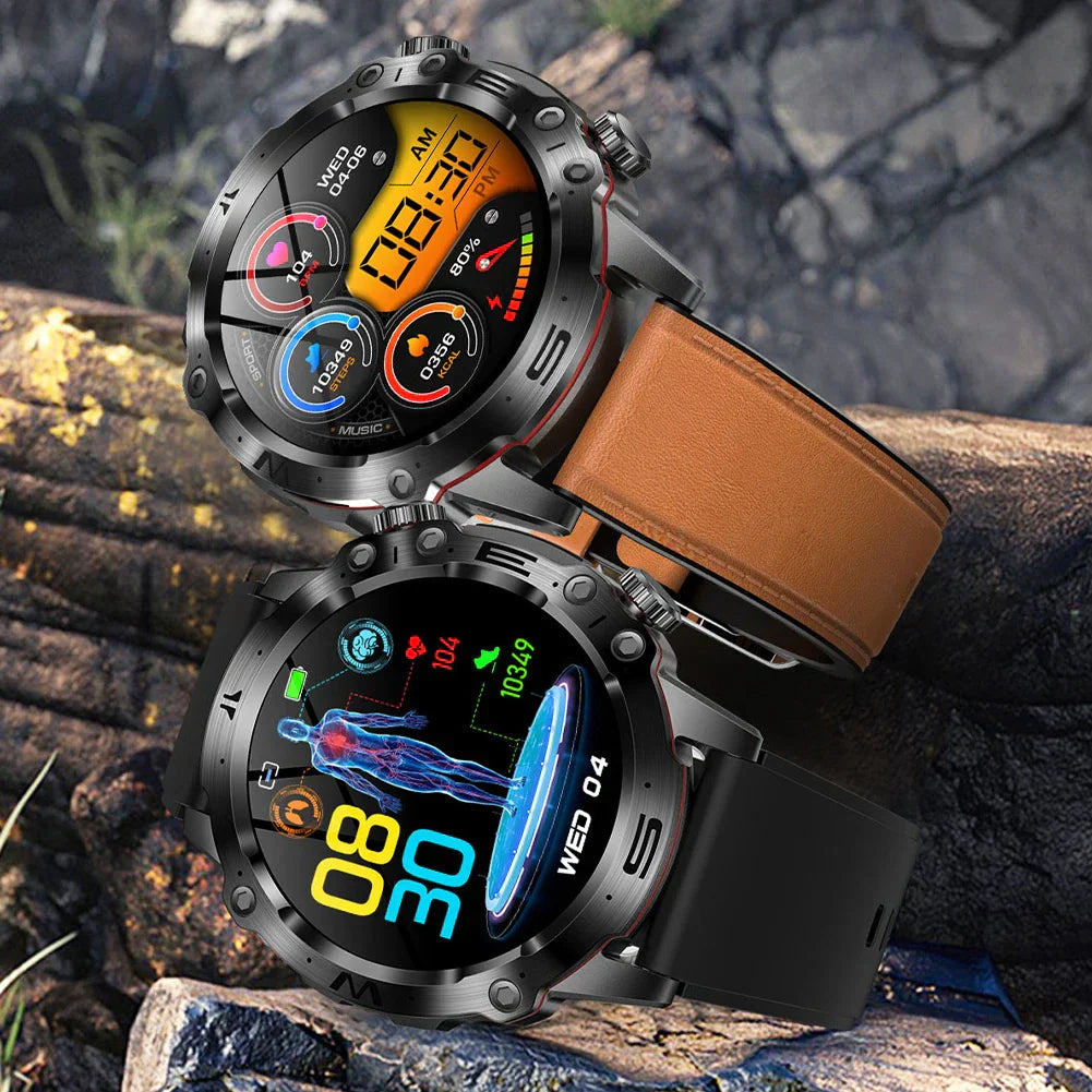 Sugafit® Wellness Pro - ECG/EKG HRV Professional Blood Glucose Blood Pressure Monitoring and Health Smart Watch