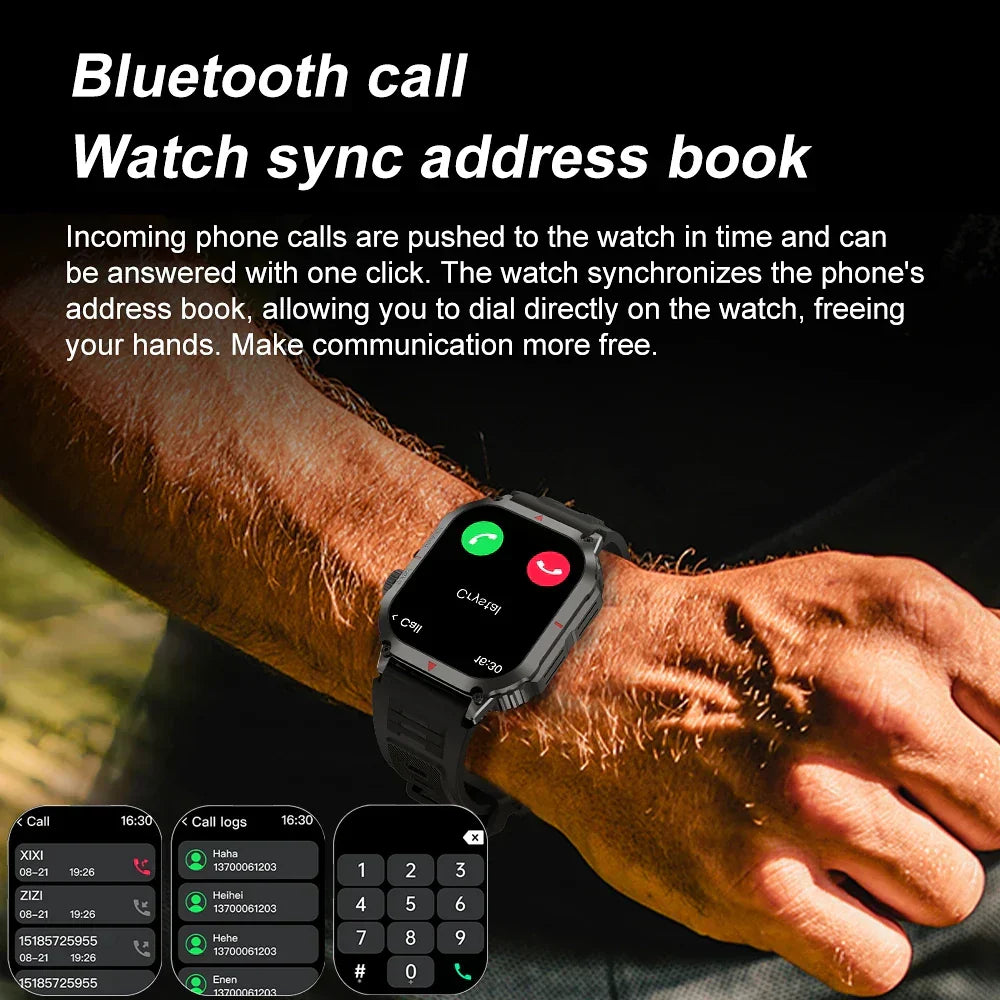 Sugafit® Regulus - Smart Watch Men AMOLED HD Screen Heart Rate Health Tracker Bluetooth Call IP68