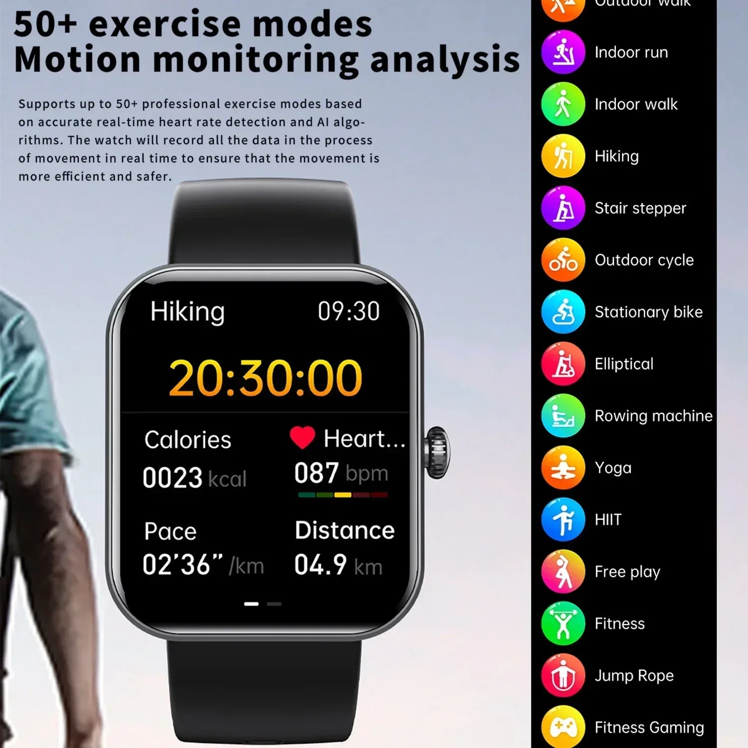 Sugafit® ZenMotion Pulse - Blood Glucose Sugar Smart Watch, 24 Hour Heart Rate Fitness Tracker