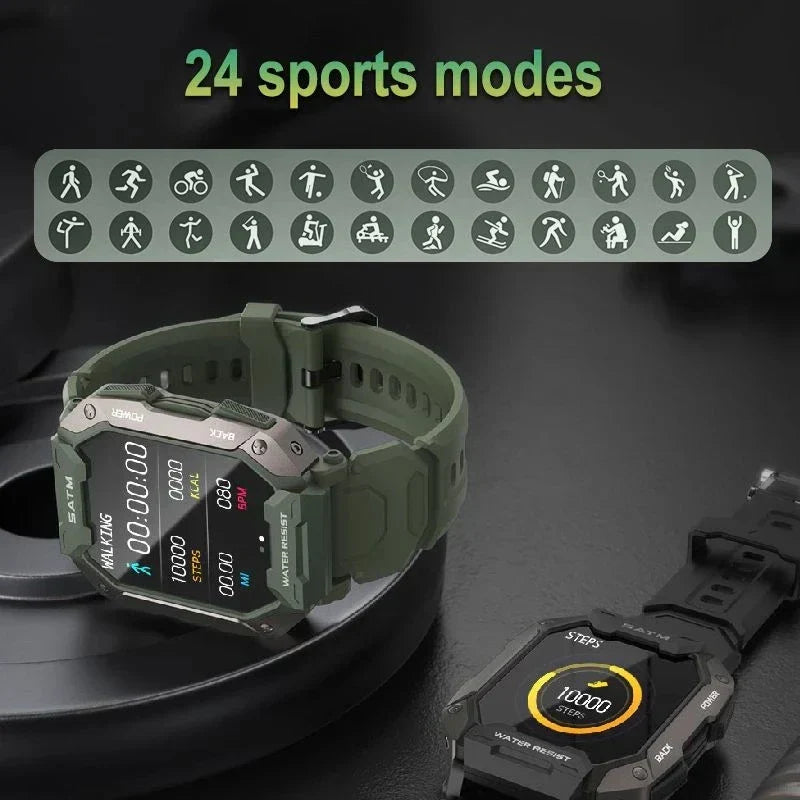 Sugafit® Force - Smart Watch Men Bluetooth Full Touch Screen 5ATM Waterproof Watches Sports