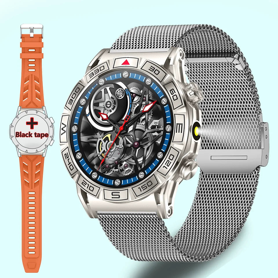 Sugafit® Shield - Smart Watch Men Altitude Compass GPS Sports 1ATM Waterproof Watch Bluetooth Talk SmartWatches