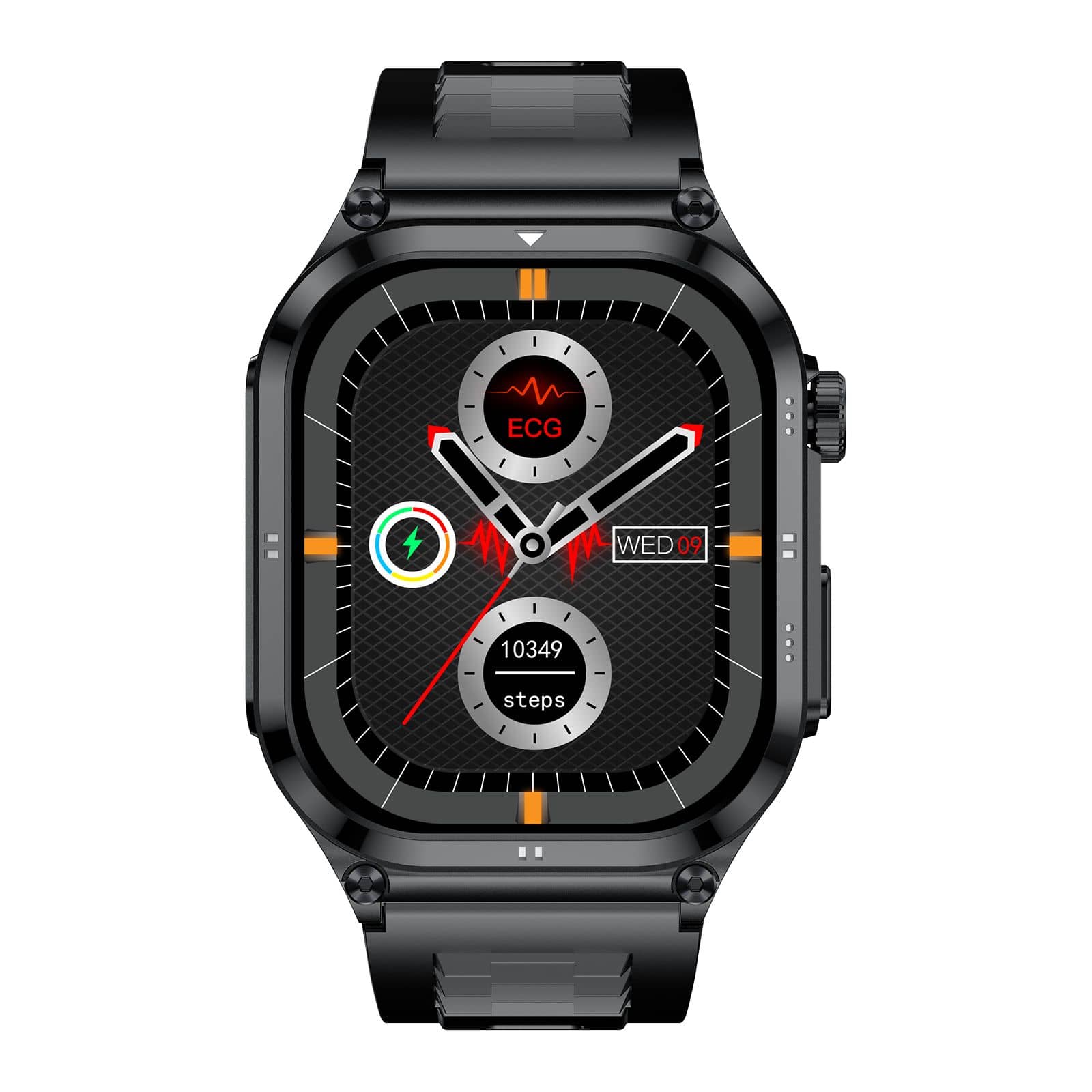 Suga281 AMOLED Slim Blood Glucose Outdoor ECG/EKG Bluetooth Calls Health Measurement Smart Watch
