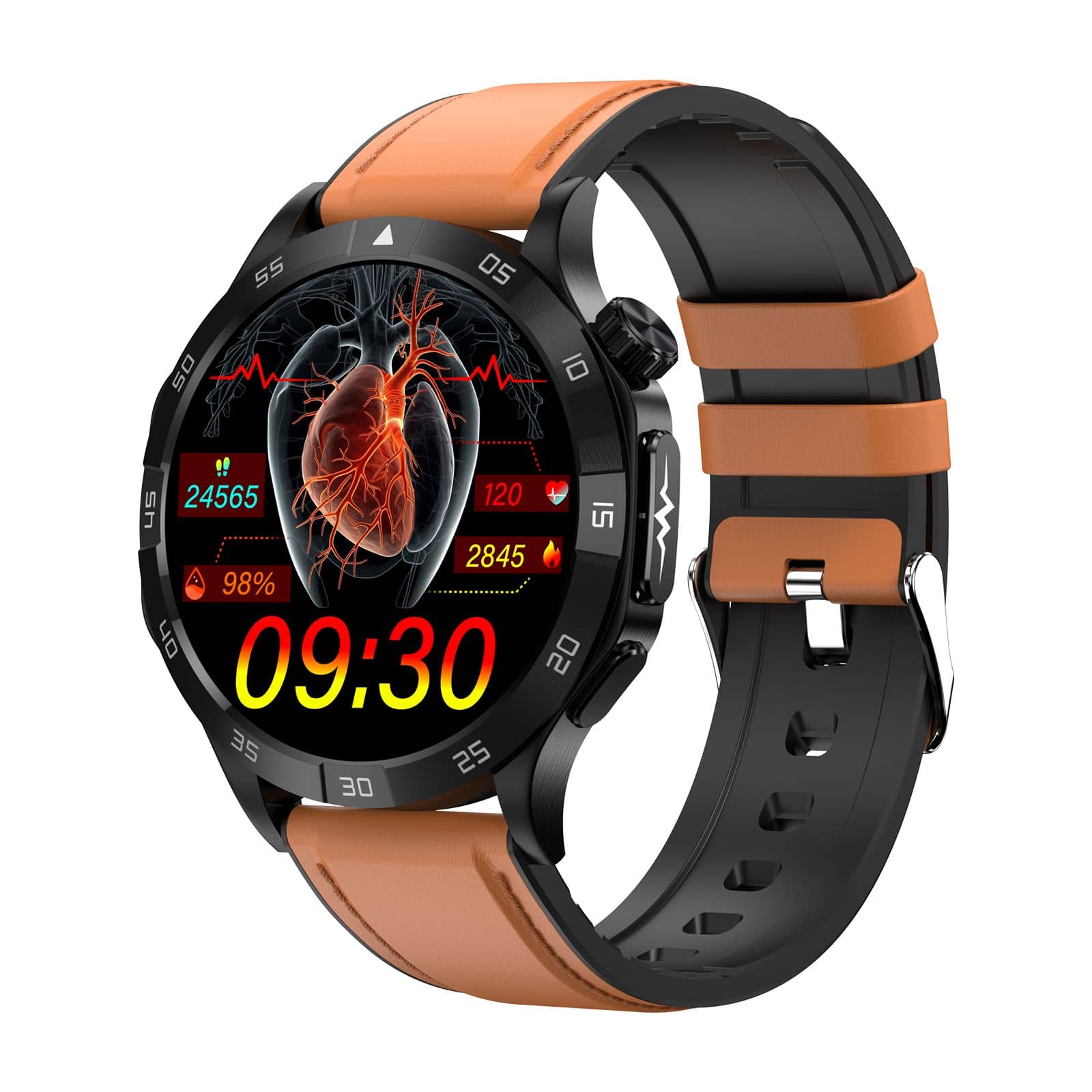 Suga381 Master of Extraordinary Health Exercise Management High end Smart Health Watch ECG/EKG Blood Sugar Blood Pressure Monitoring