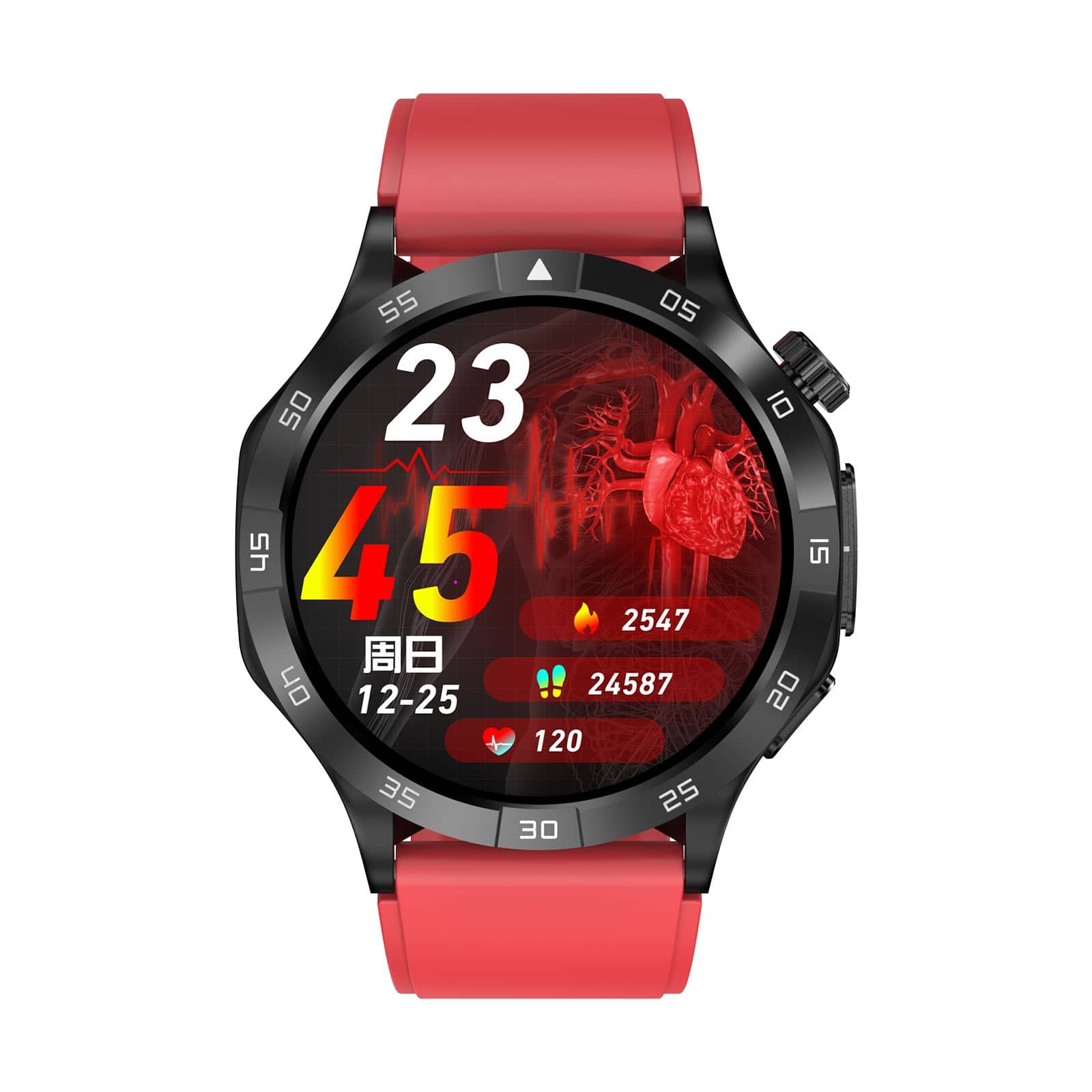 Suga381 Master of Extraordinary Health Exercise Management High end Smart Health Watch ECG/EKG Blood Sugar Blood Pressure Monitoring