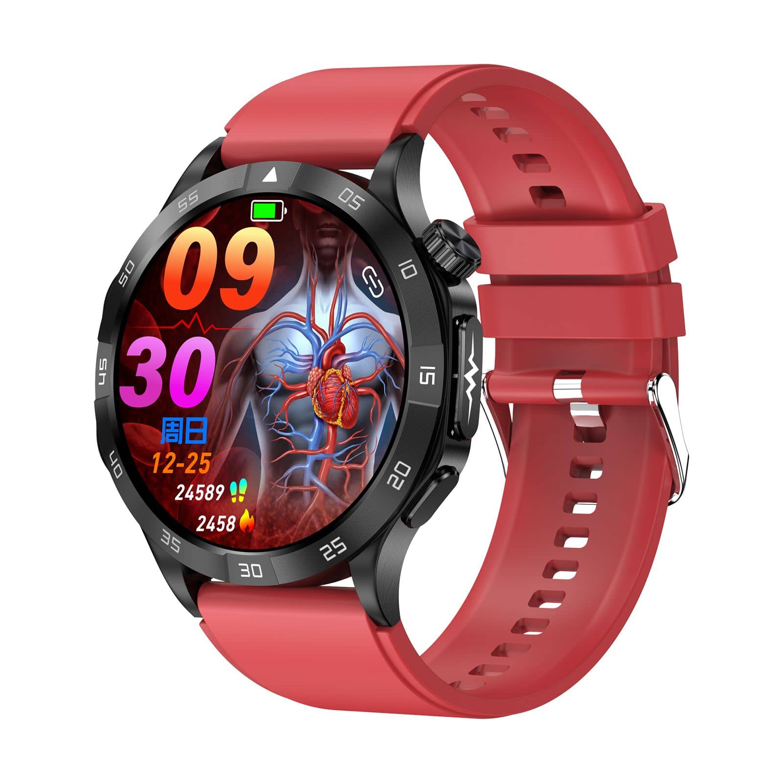 Suga381 Master of Extraordinary Health Exercise Management High end Smart Health Watch ECG/EKG Blood Sugar Blood Pressure Monitoring