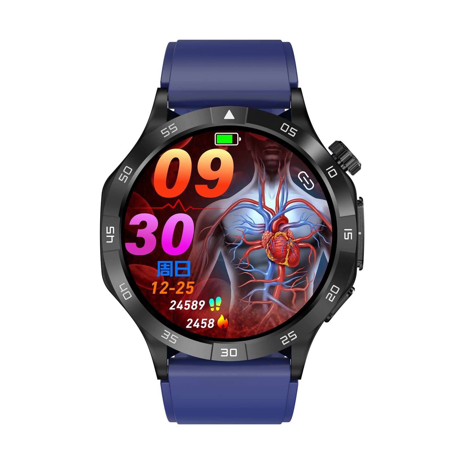 Suga381 Master of Extraordinary Health Exercise Management High end Smart Health Watch ECG/EKG Blood Sugar Blood Pressure Monitoring