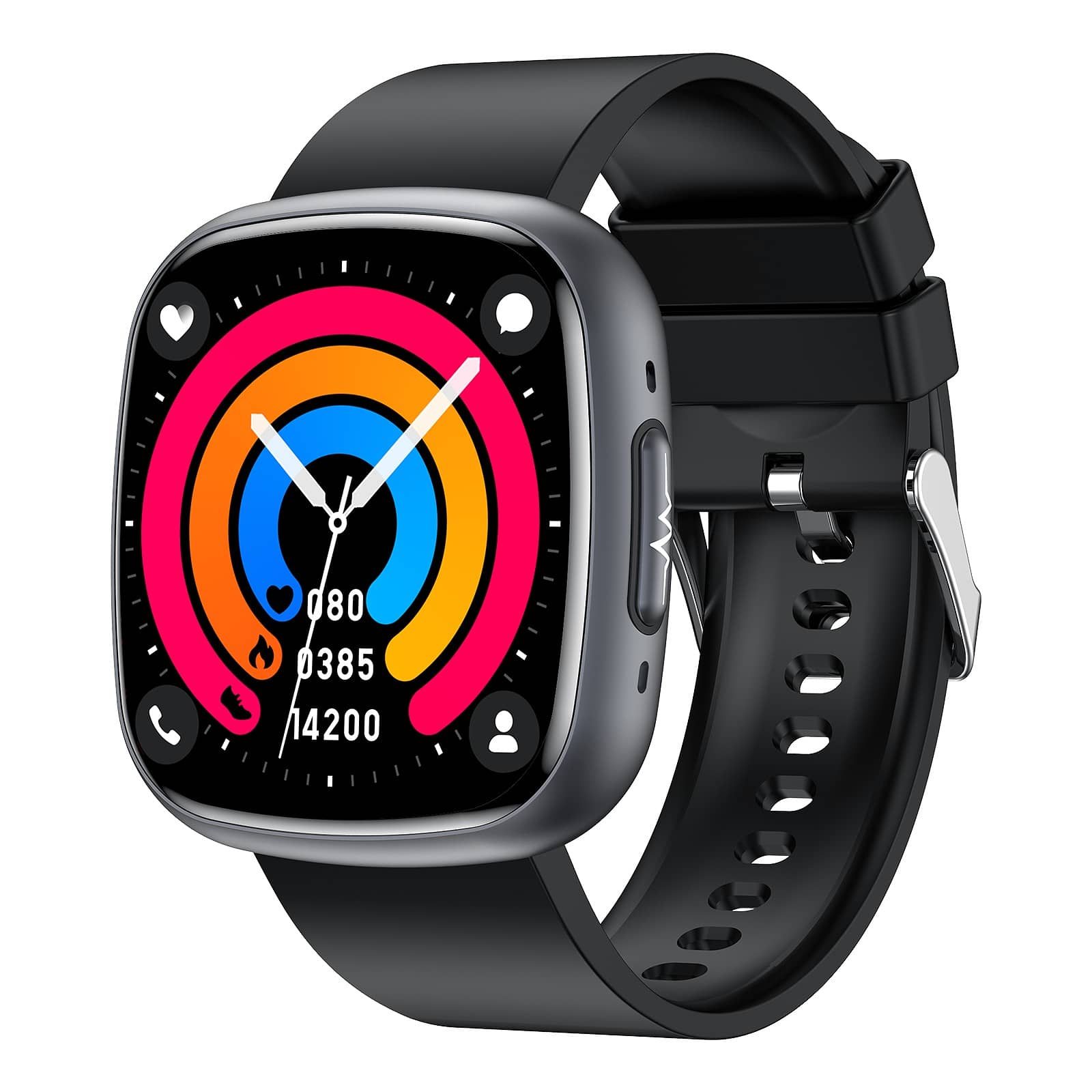 Suga593 Professional ECG Blood Glucose Blood Pressure Heart Rate HRV Monitoring Smart Watch