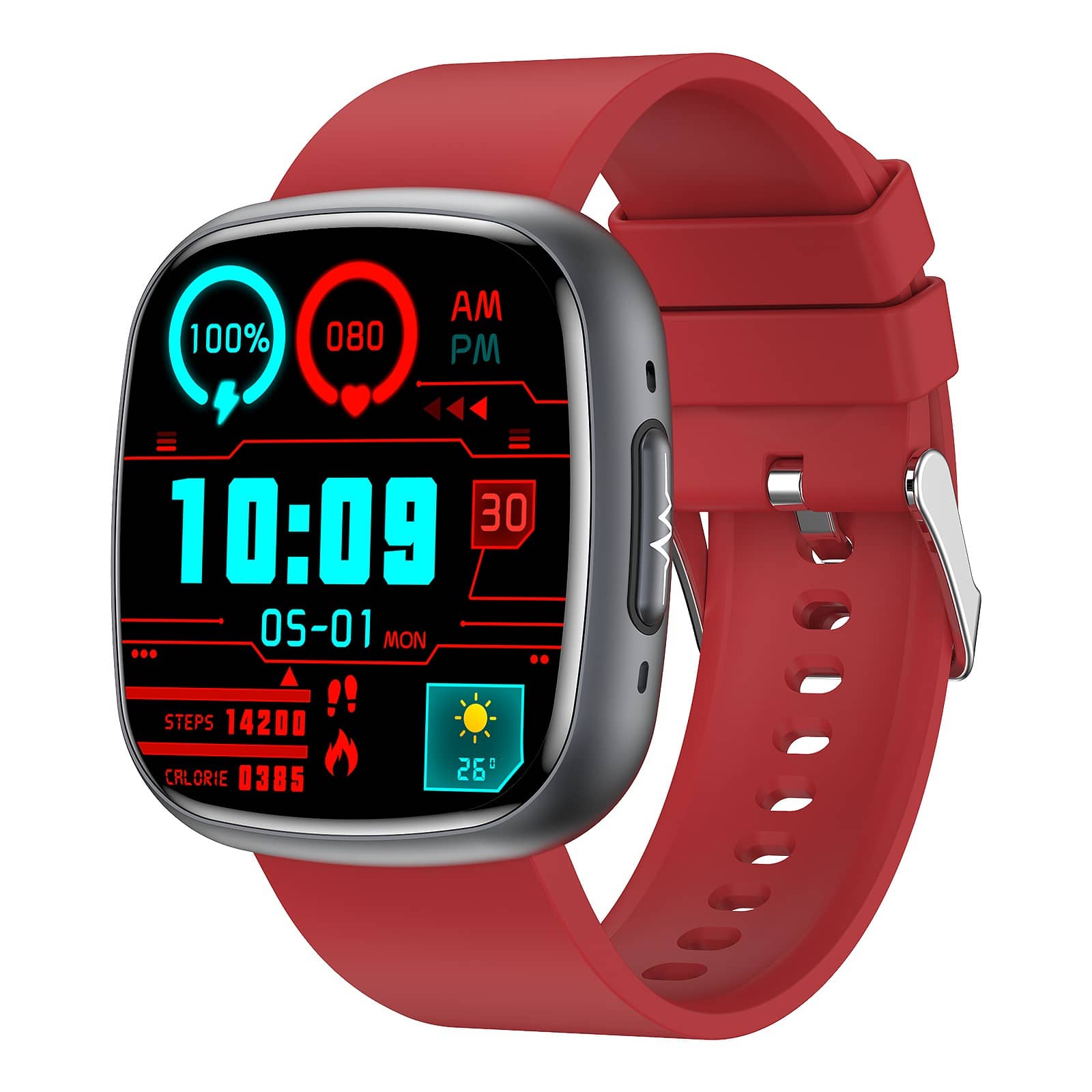 Suga593 Professional ECG Blood Glucose Blood Pressure Heart Rate HRV Monitoring Smart Watch