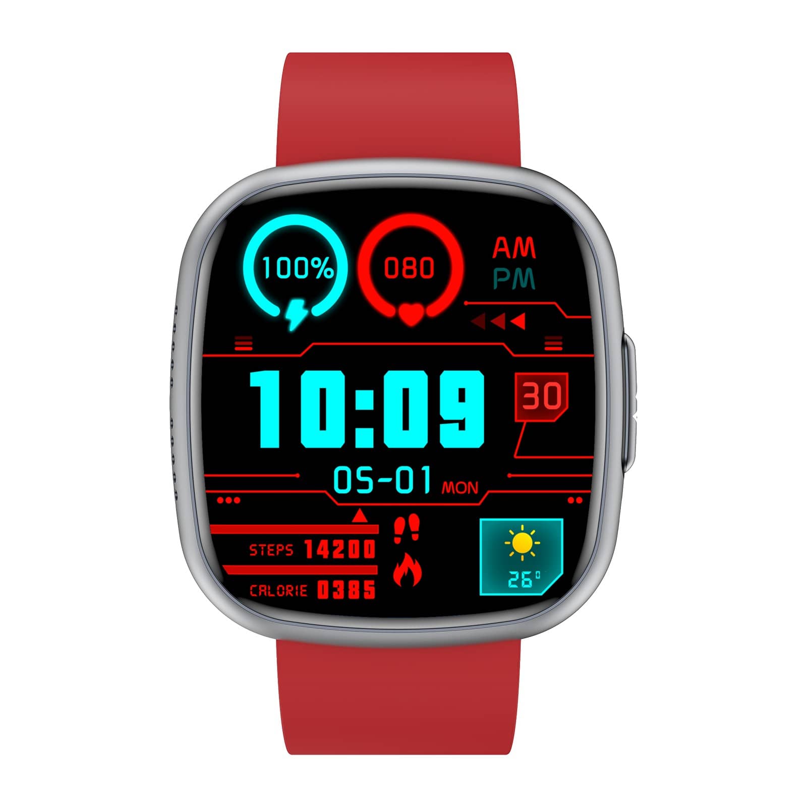 Suga593 Professional ECG Blood Glucose Blood Pressure Heart Rate HRV Monitoring Smart Watch