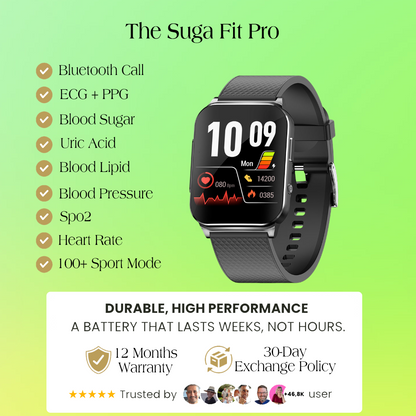 The Suga Fit Pro - The Suga Pro | Painless Blood Sugar Measurement & Laser Therapy Treatment