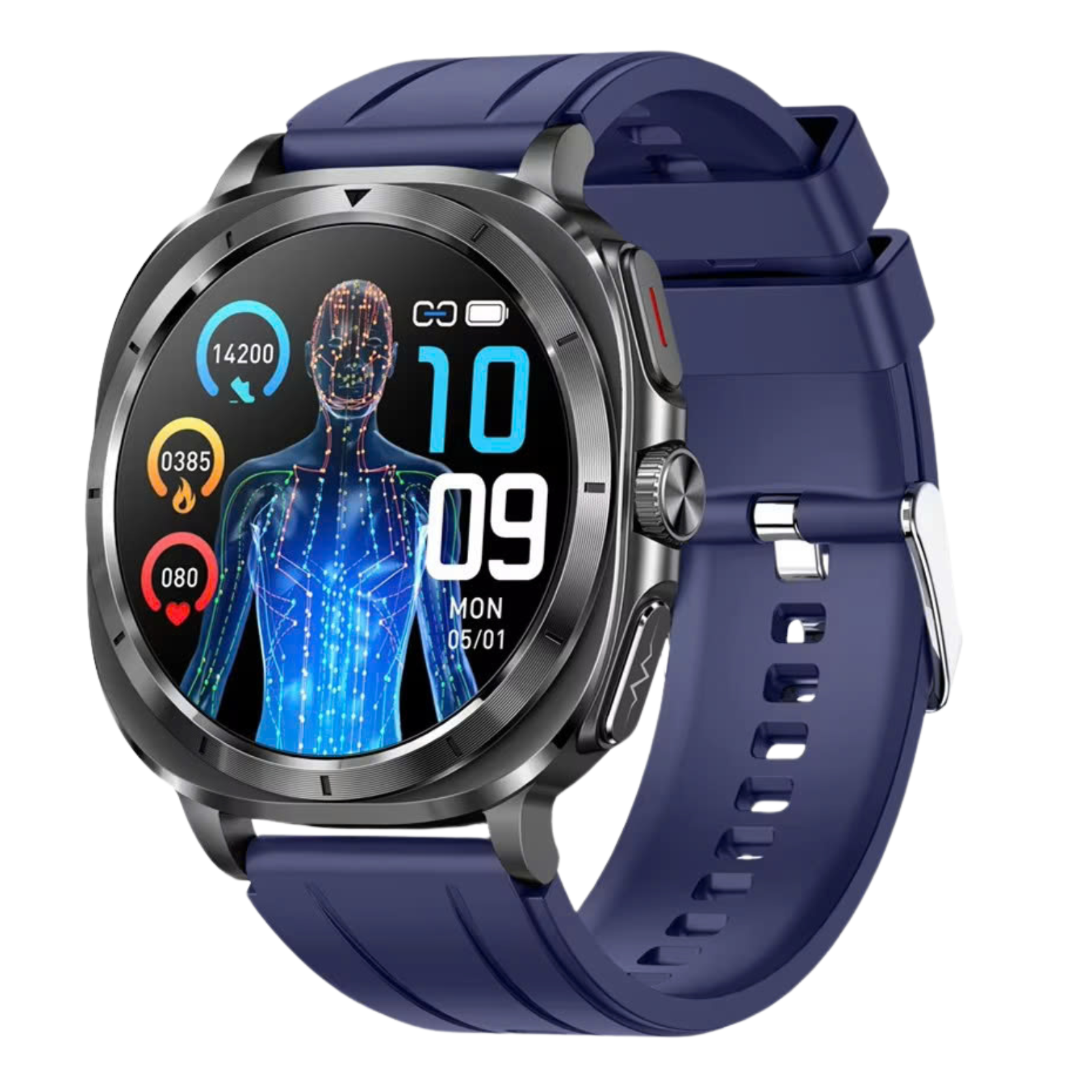 Sugafit® Fettle - Smart Watch 1.43inch Amoled ECG Health Monitoring Voice Assistant SOS Outdoor Sports Fitness Tracker