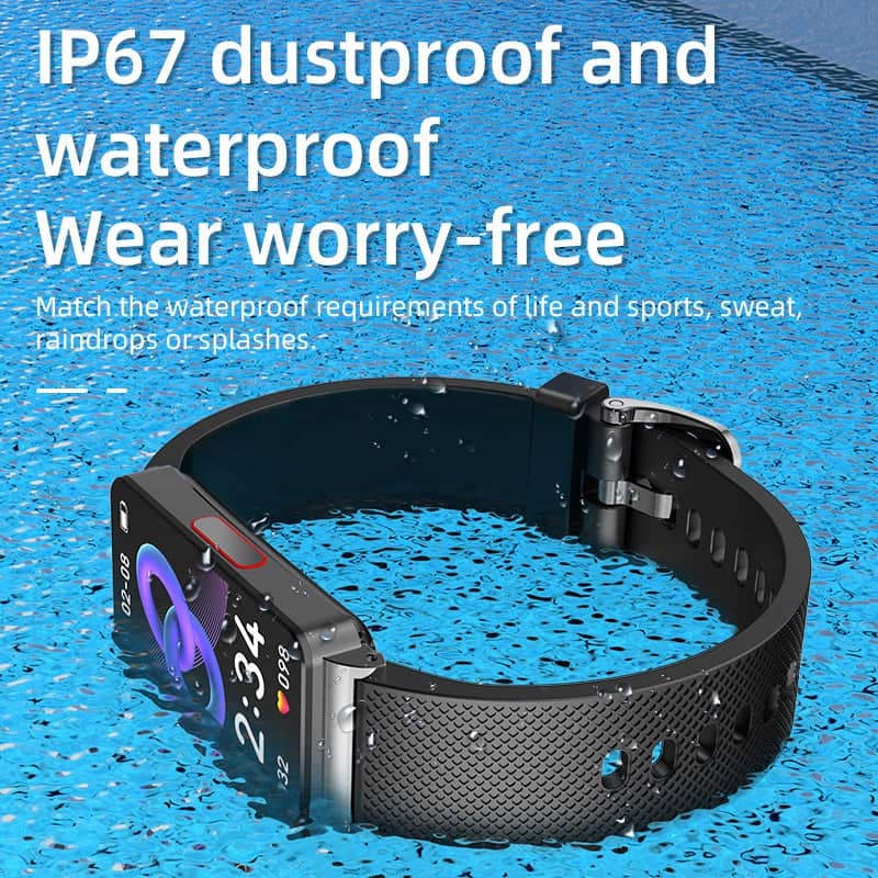 Suga80 One-click Blood Glucose Blood Pressure Sleep Heart Rate Measurement Sports Smart Bracelet