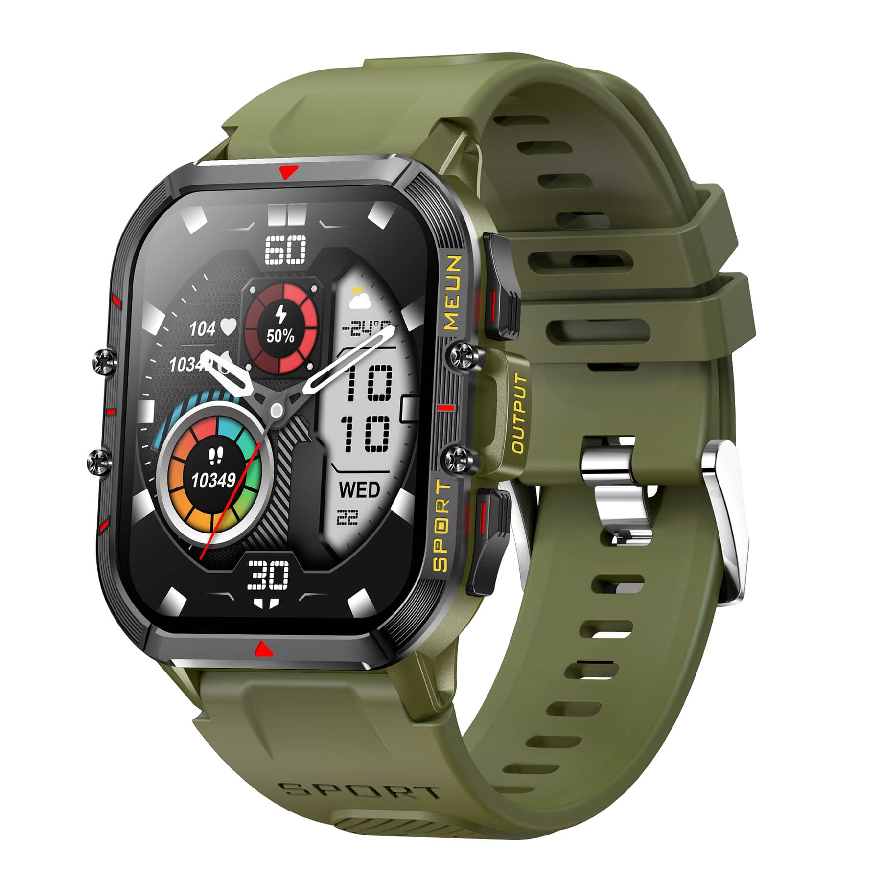 Suga56 Anti Drop Waterproof and Dust-proof Cold Resistant Military Sports Blood Glucose Heart Rate Monitor Health Smart Watch