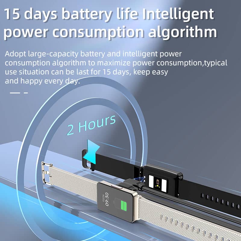 Suga80 One-click Blood Glucose Blood Pressure Sleep Heart Rate Measurement Sports Smart Bracelet