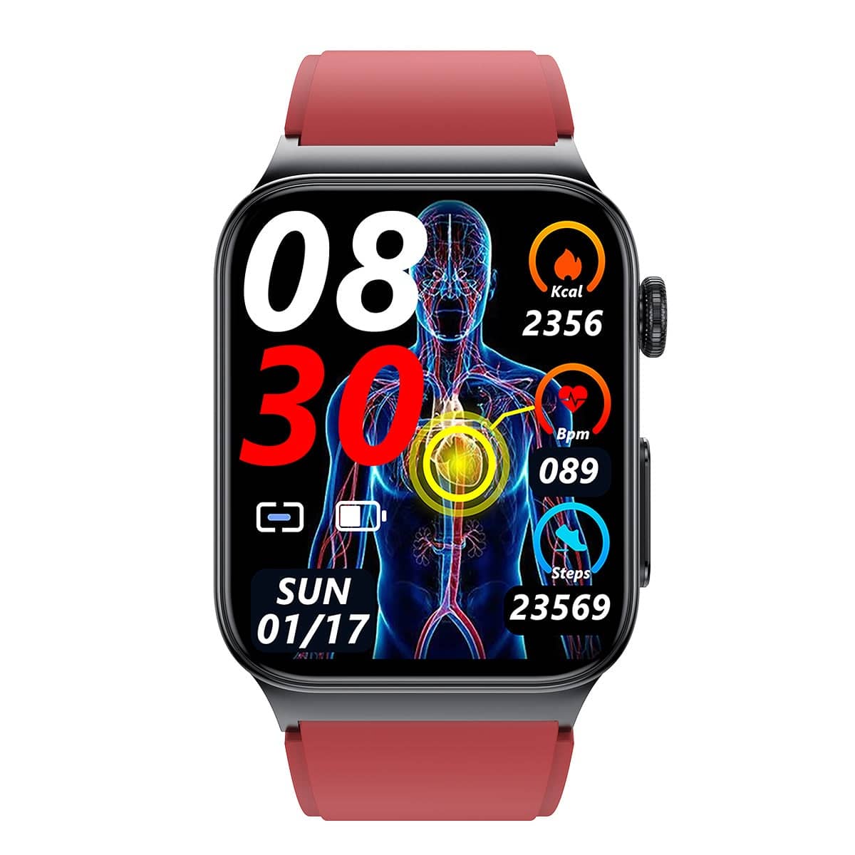 Suga50 High-end ECG/PTT/HRV and Blood Glucose Blood Pressure Heart Rate Smart Health Watch