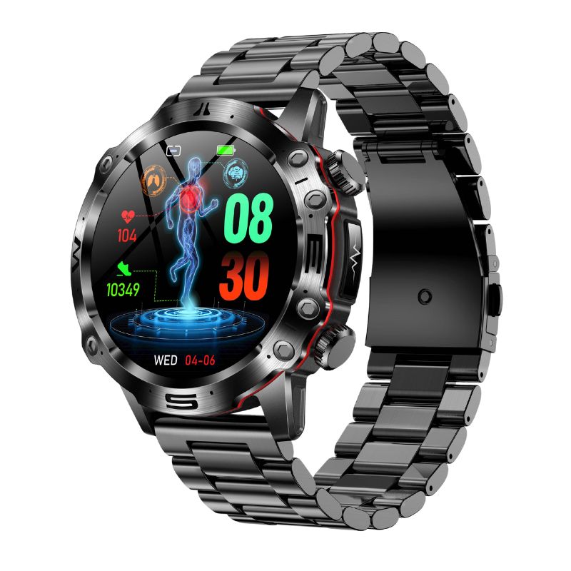 Suga48 Hige-end ECG/EKG Blood Glucose Blood Pressure Health HD Sports Call Smart Watch