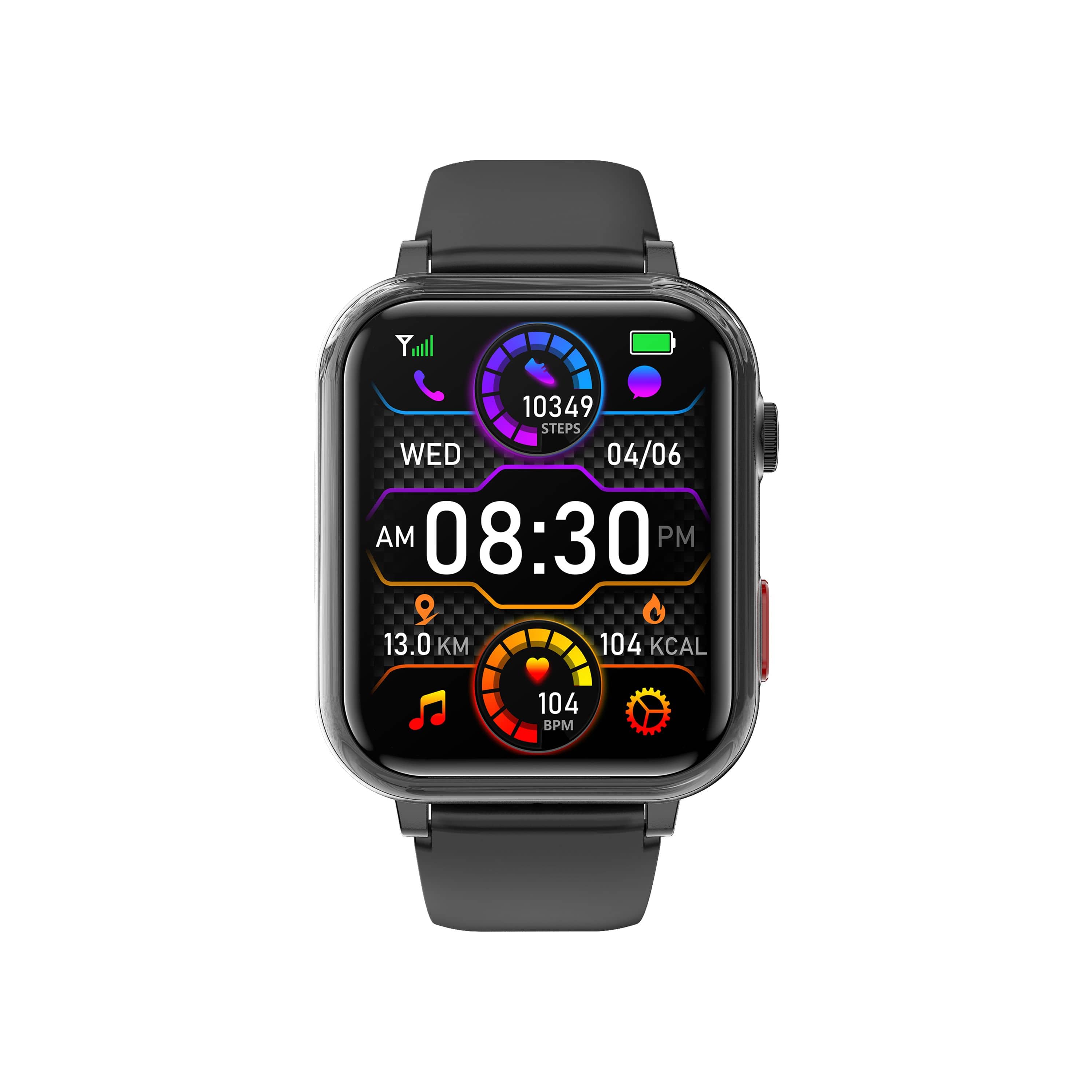 Suga18 Fall Detection One-click SOS Call GPS Positioning Blood Glucose Texts and Receive Notification Health Smart Watch