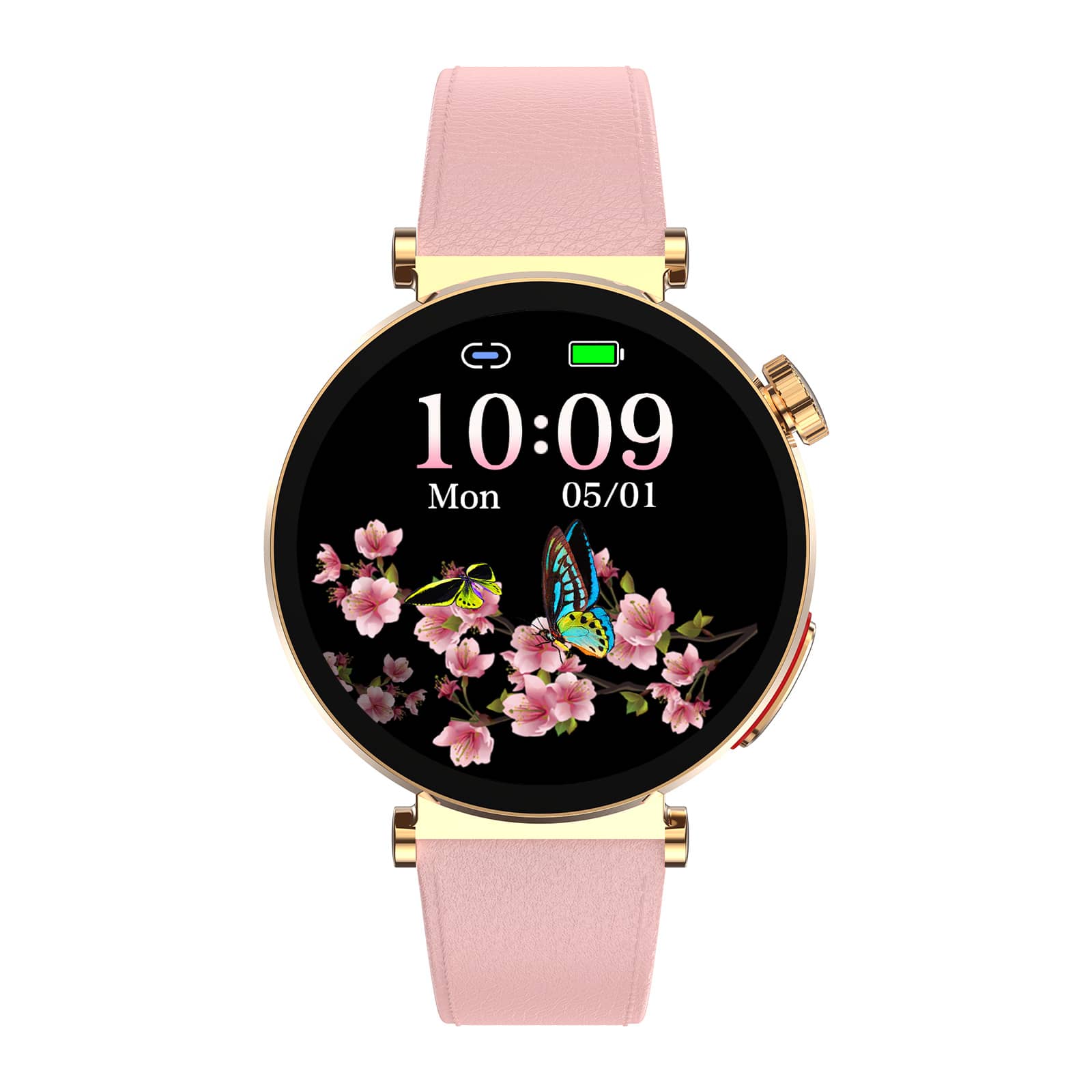 Suga40 Blood Sugar Blood Pressure Blood Oxygen Monitoring Women‘s Smart Watch