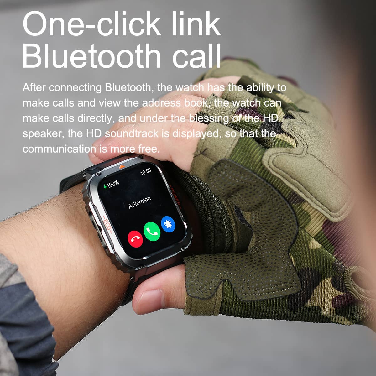 Suga550 Fashion Outdoor Sports Health Smart Watch ECG/EKG Blood Glucose Bluetooth Call 100+ Sports Modes