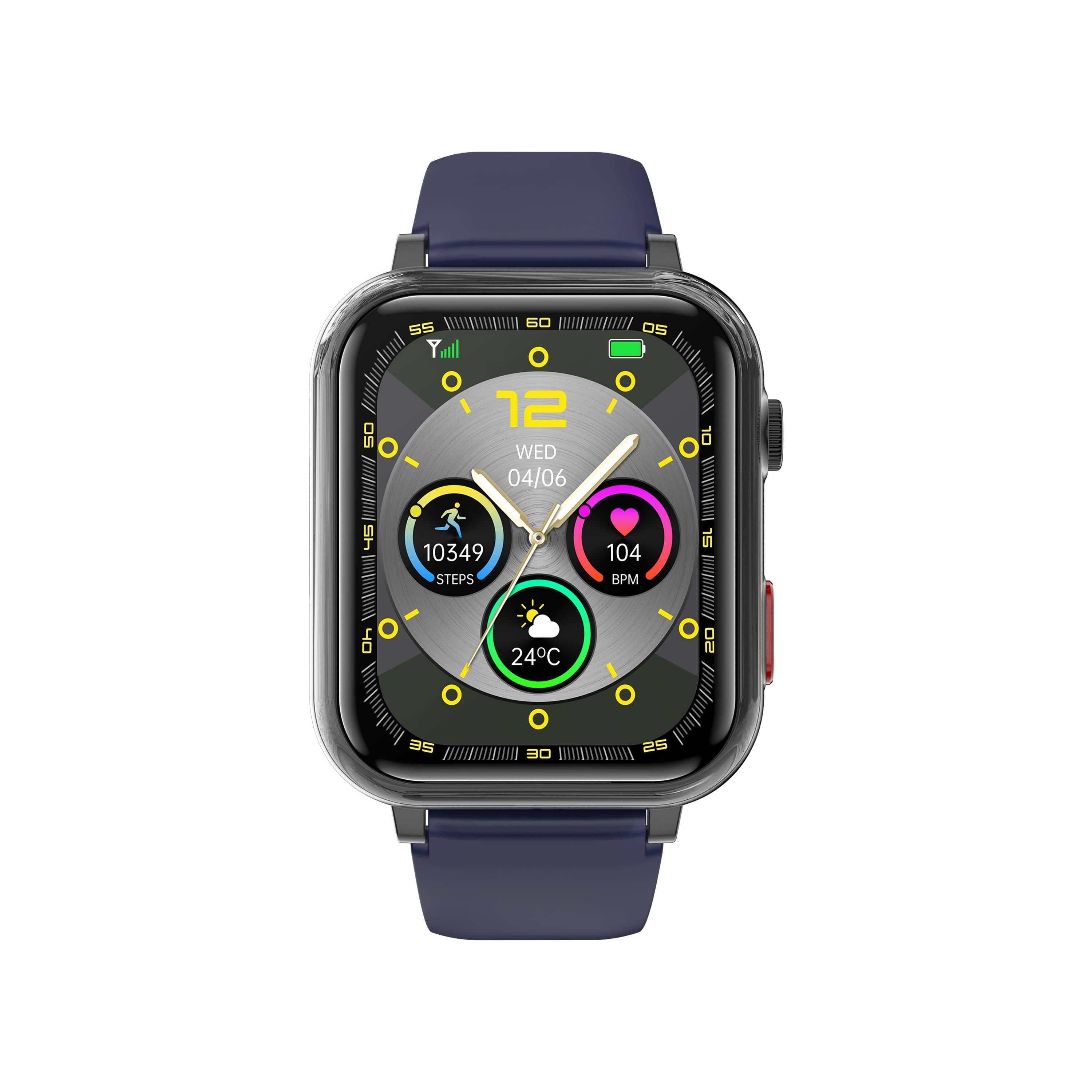 Suga18 Fall Detection One-click SOS Call GPS Positioning Blood Glucose Texts and Receive Notification Health Smart Watch