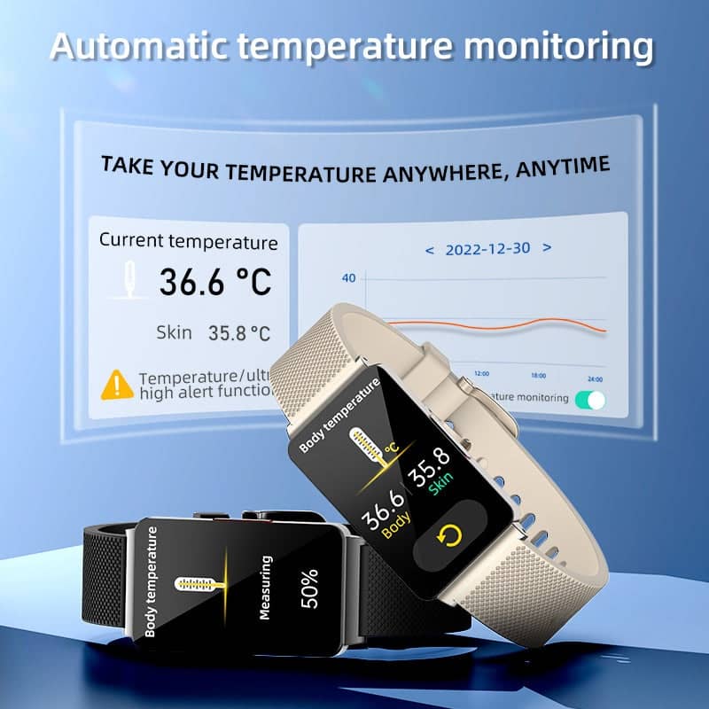 Suga80 One-click Blood Glucose Blood Pressure Sleep Heart Rate Measurement Sports Smart Bracelet